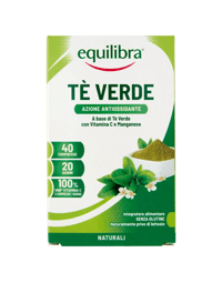 Equilibra Tè Verde Integratore Antiossidante Drenante 40 Compresse