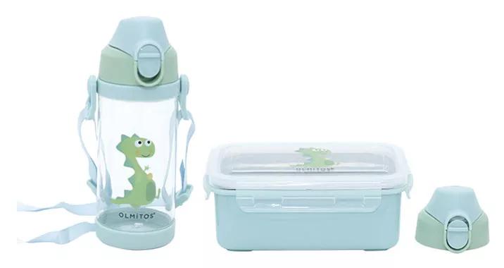 Olmitos Dragon Flasche + Lunchbox-Set