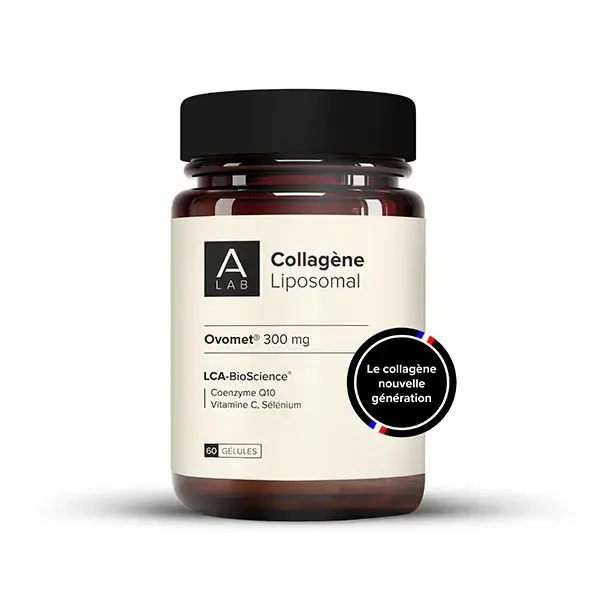 A-Lab Collagène Liposomal 300 mg - Anti-Âge, Hydratation, Articulations - 60 gélules