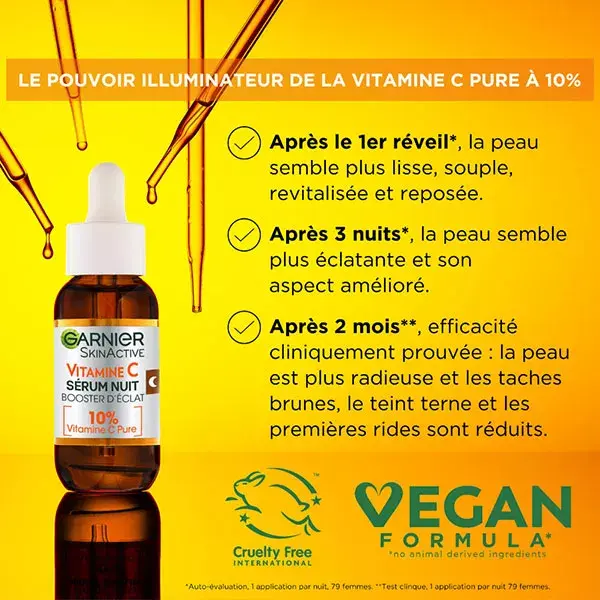 Garnier Vitamine C Sérum Nuit Booster d'Éclat 30 ml