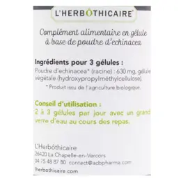 L'Herbôthicaire Echinacea Bio 60 gélules