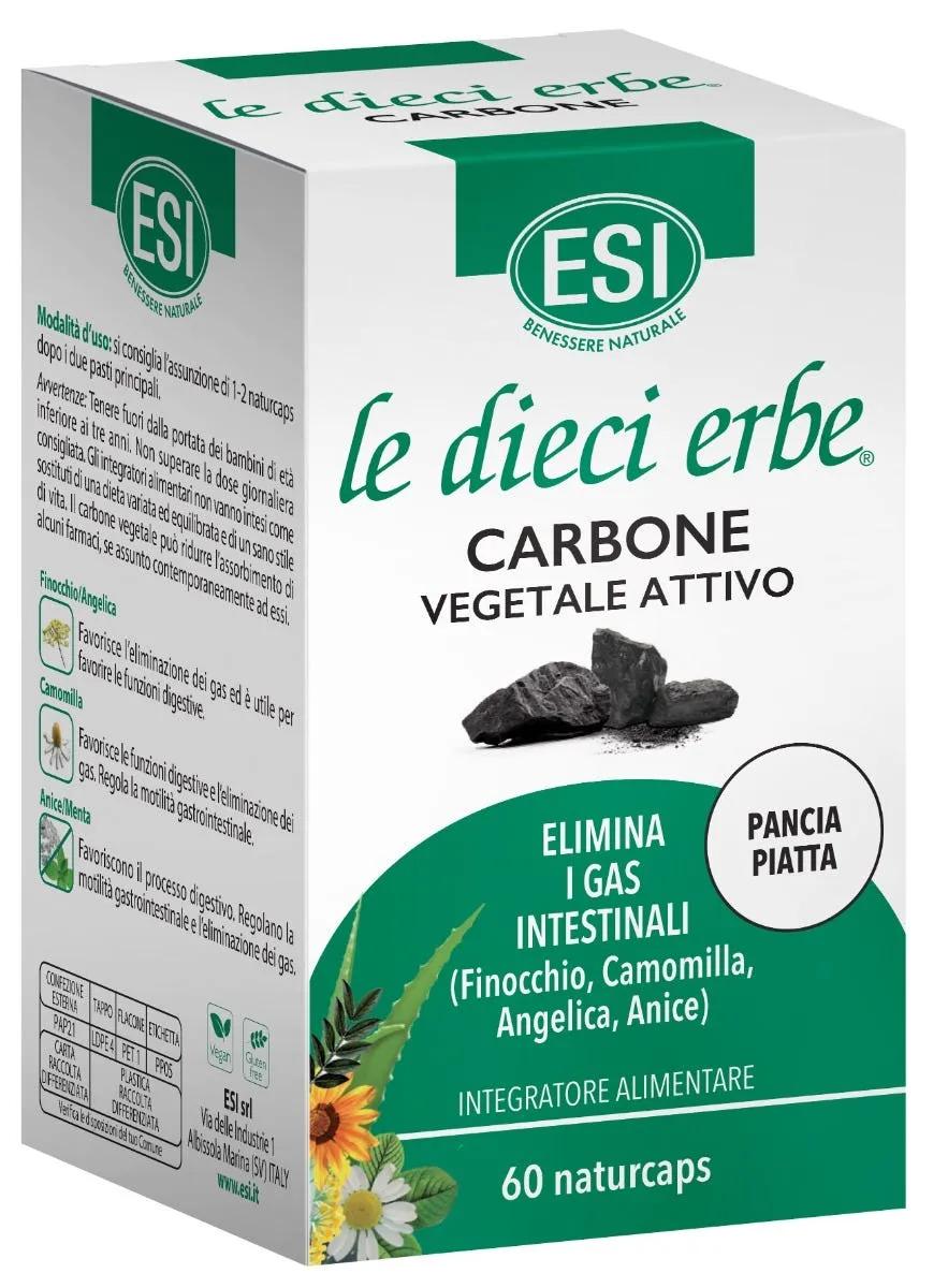 Esi Le Dieci Erbe Carbone Integratore Intestinale 60 Naturcaps