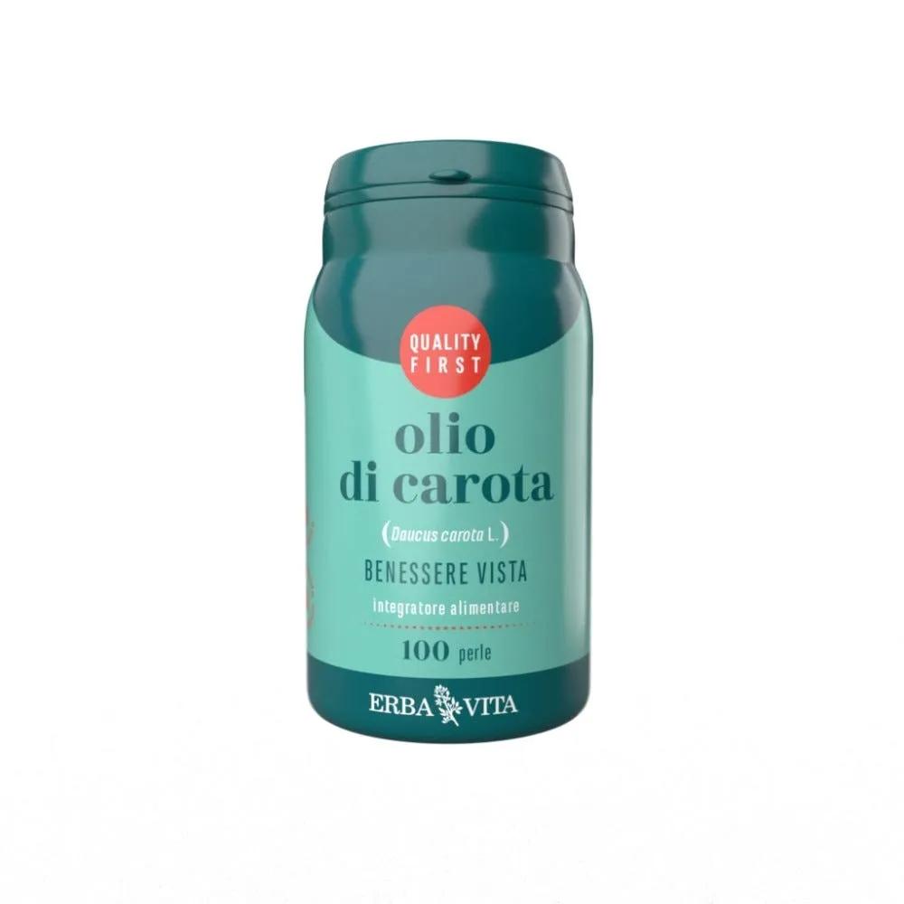 Erba Vita Olio di Carota Integratore Vista 100 Perle