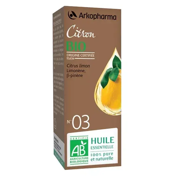 Arko Essentiel Olio Essenziale Bio Limone N°3 10ml
