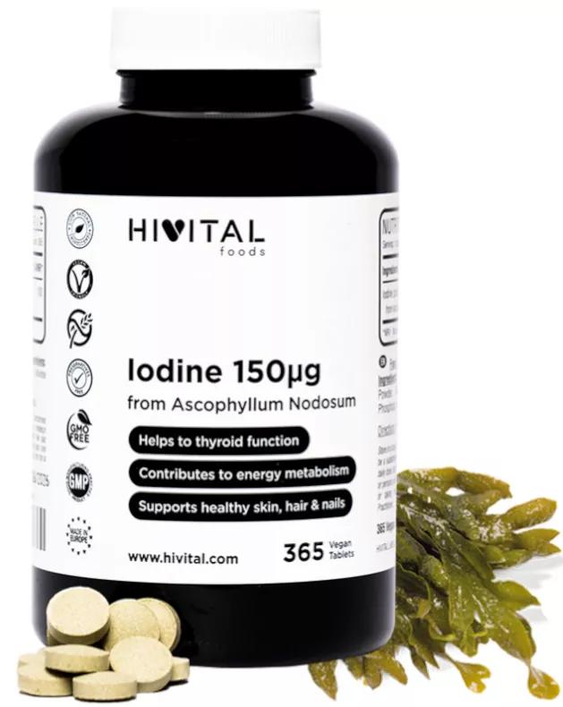 Hivital Iodine 150 mcg 365 Vegan Tablets