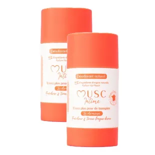 Deodoranti intimi profumati Musk Hot Peach - Confezione da 2 x 50 g
