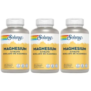 Solaray Magnesium 3x180 Vegetable Capsules