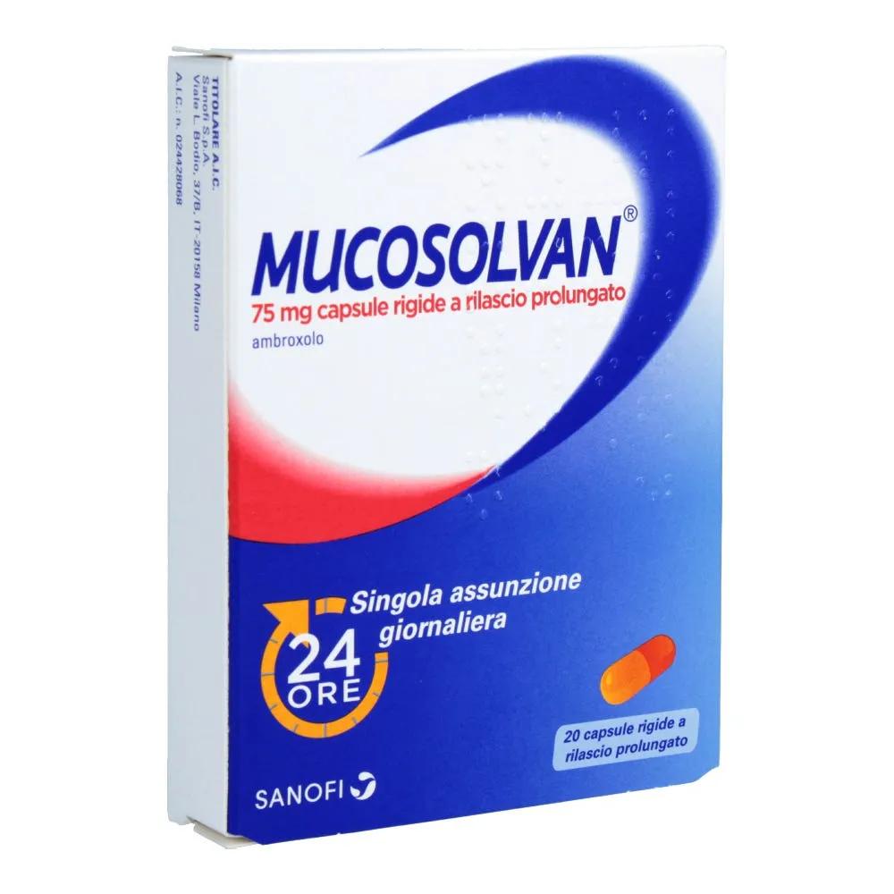 Mucosolvan 75mg Ambroxolo 20 Capsule Rigide a Rilascio Prolungato