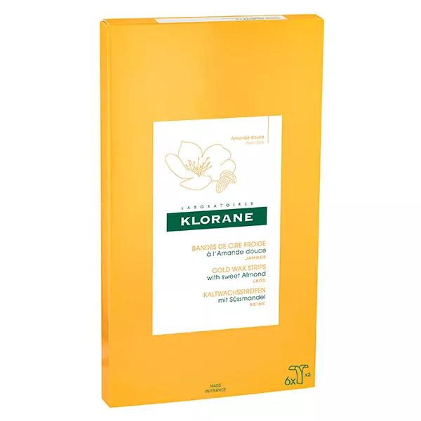 Klorane Bandas de Cera Fría con Almendra Dulce x6 