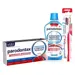 Parodontax Bain de Bouche Quotidien 500ml & Dentifrice Complete Protection Fraicheur 2x75ml & Brosse à Dents Complète Protection Souple