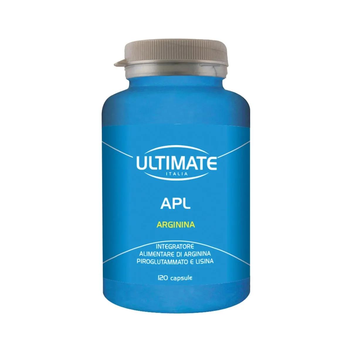 Ultimate Italia APL Arginina Piroglutammato Lisina Integratore 120 Capsule