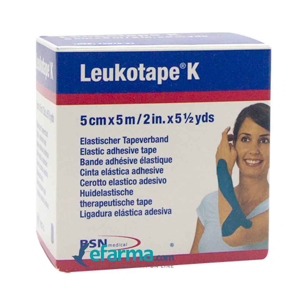 Leukotape K Cerotto Taping Colore Blu cm 5x5 m