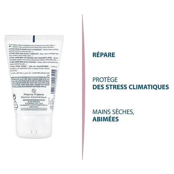 Ducray Ictyane Crème Mains Lot de 3 x 50ml