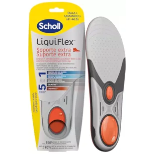Scholl Plantillas Liquiflex Soporte Reforzado Hombre 1 Par (Talla 41-46,5)