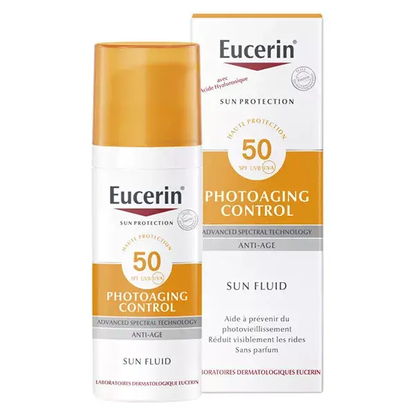 Eucerin Sun Protection Photoaging Control Fluide Solaire Anti-Âge SPF50 50ml