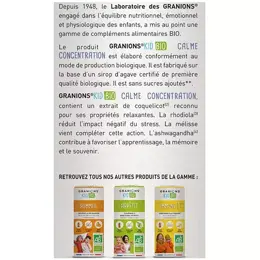 Granions Kid Bio Calme et Concentration 125ml