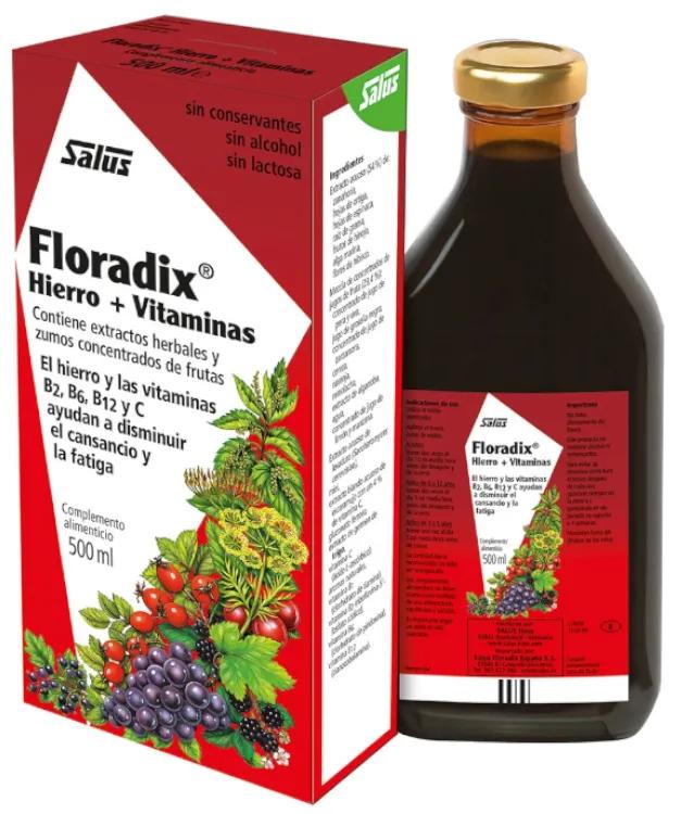 Floradix - Elixir IJzer + Vitaminen 500ml