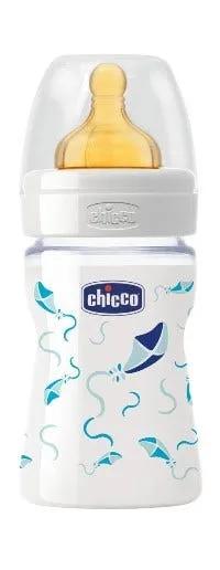 Chicco Biberon Well Being Vetro Caucciu Boy 150 ml