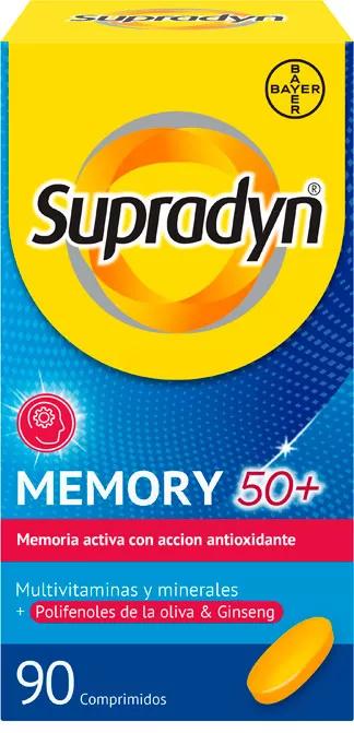 Supradyn Memory 50+ Vitaminas y Energía con Ginseng 90 Comprimidos 