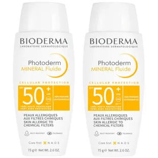 Bioderma Photoderm Mineral Fluid SPF50+ 2x75 ml