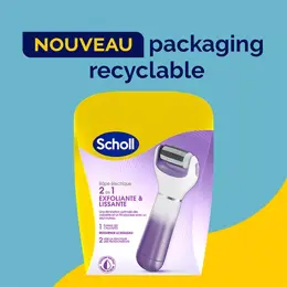 Scholl Velvet Smooth Râpe Électrique 2 en 1 Exfoliante & Lissante