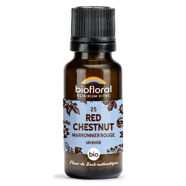 Biofloral 25 Red Chestnut Marronier Rouge Granules Bio Fleur De Bach 19,5 Gr