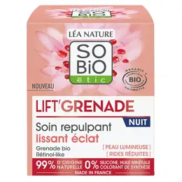 So'Bio Étic Lift'Grenade Soin Nuit Repulpant Lissant Éclat Bio 50ml