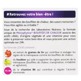 Nutreov Physcience Ménophytéa Bouffées de Chaleur Jour et Nuit 40 gélules