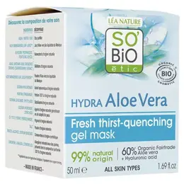 So'Bio Étic Hydra Aloe Vera Masque-Gel Frais Désaltérant Bio 50ml