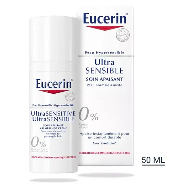 Eucerin Ultra Sensible Soin Apaisant Peaux Normales à Mixtes 50ml