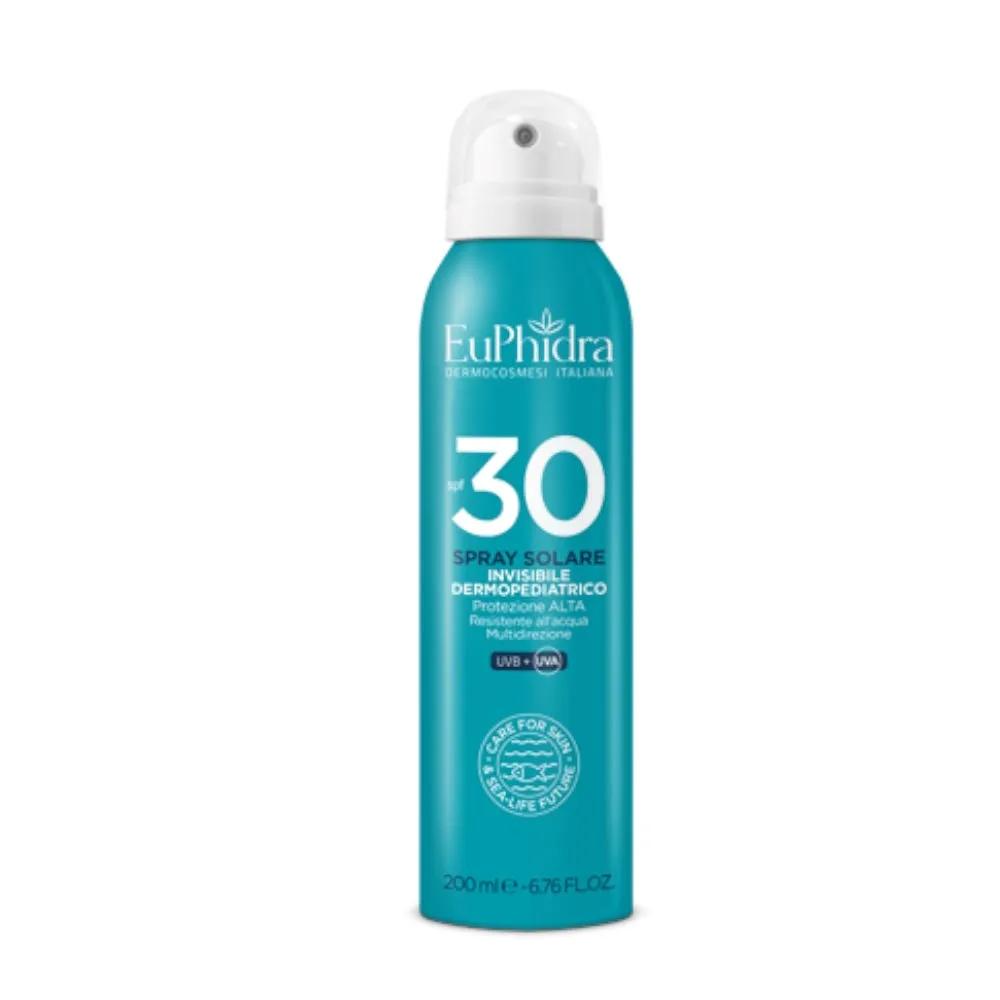 Euphidra Dermopediatrico Spray Solare Invisibile SPF 30 Protezione Alta 200 ml