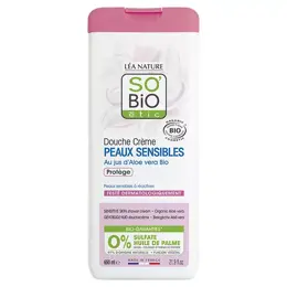 So'Bio Étic Douche Crème Peaux Sensibles Jus d'Aloe Vera Bio 650ml