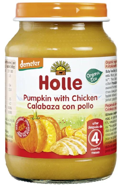 Holle Potito Citrouille et Poulet +4m 190 gr