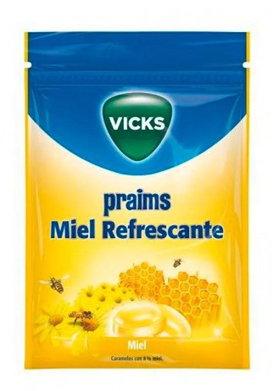 Vicks Praims Caramelos Miel Refrescantes bolsa 72 gr