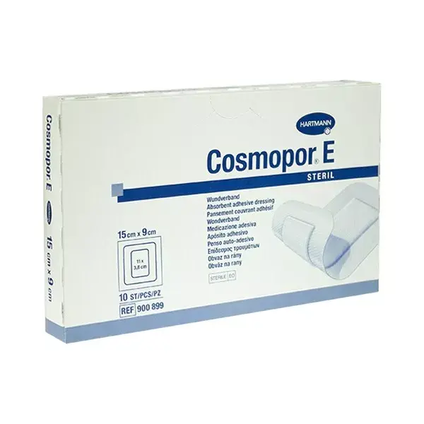 Cosmopor E Adhesive Covering Dressings 15cm x 9cm Box of 10