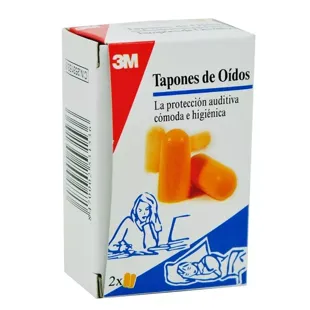 3M Tapones De Oídos Dos Pares Por Caja