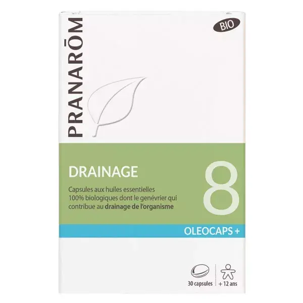 Pranarom Oleocaps 8 Drainage Bio 30 capsules