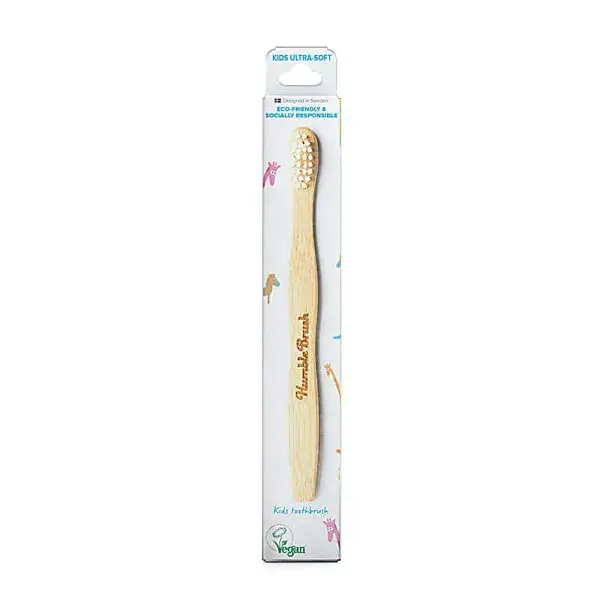 Humble Brush Brosse à Dents Vegan Bambou Enfant Blanche 