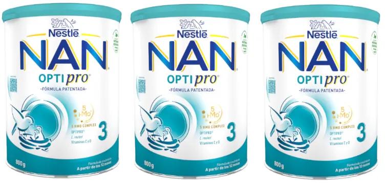 Nestlé Nan Optipro 3 Wachstumsmilch 3x800 gr