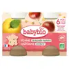 Babybio Fruits Pot Pomme Châtaigne +6m Bio 2 x 130g