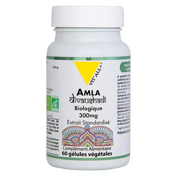 Vit'all+ AMLA BIO 300mg Extrait Standardisé 60 gélules végétales
