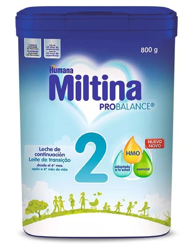 Humana Baby Miltina 2 Probalance Leche de Continuación 800 gr