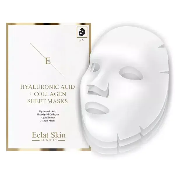 Eclat Skin London Masque à l'Acide Hyaluronique et au Collagène x3