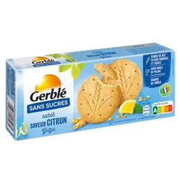 Gerblé Sans Sucres Sablé Citron Yuzu 132g