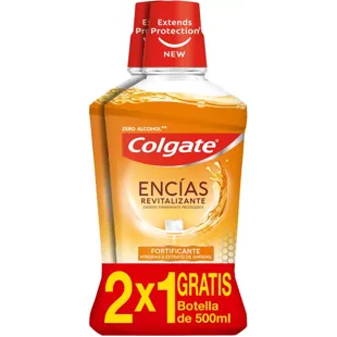 Colgate Gum Revitalizing and Fortifying Mouthwash Ginseng Extract 2x500 ml
