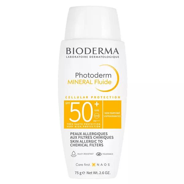 Bioderma Photoderm solaire Fluido 100% Mineral SPF50+ 75g