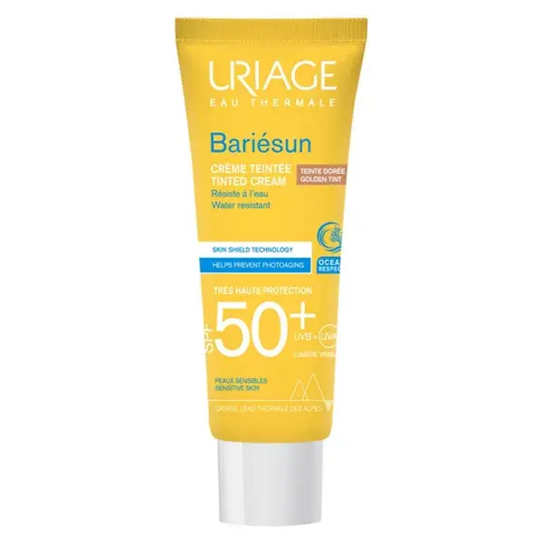 Uriage Bariésun Crème Solaire Visage Teinte Dorée SPF50+ 50ml