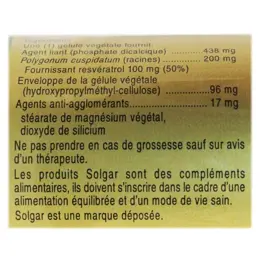 Solgar Resveratrol 60 gélules végétales