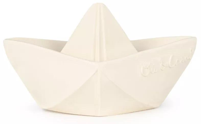 Oli&Carol Weißer Origami-Boot-Beißring