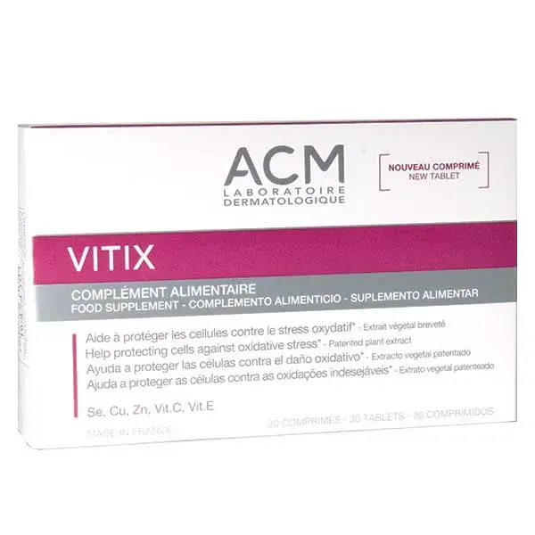 ACM Vitix Peaux Dépigmentées 30 comprimés